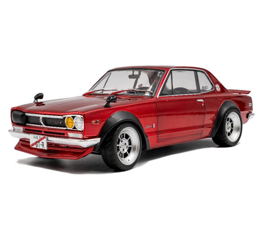 Solido - 1970 Nissan Skyline (C10) Hakosuka (Metallic Red) - 1:18  Scale