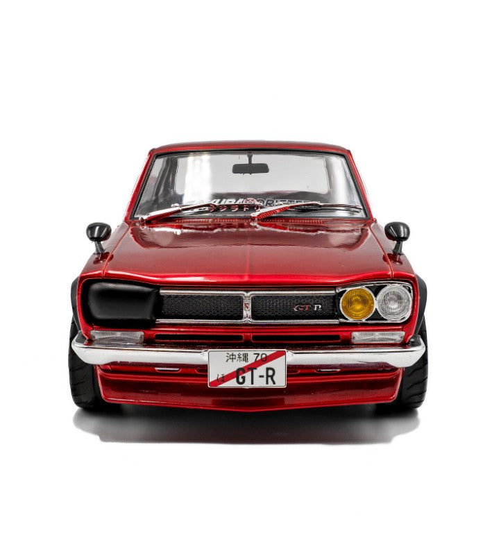 Solido - 1970 Nissan Skyline (C10) Hakosuka (Metallic Red) - 1:18  Scale