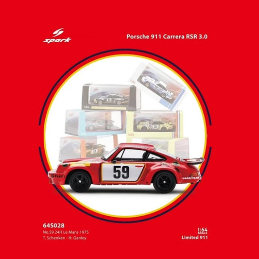 Spark - Porsche 911 Carrera RSR 1975 Le Mans 24H #59 (Red)