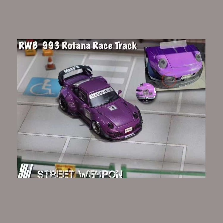 Street Weapon - RWB 993 Rotana Race Track #18 (Matte Purple)