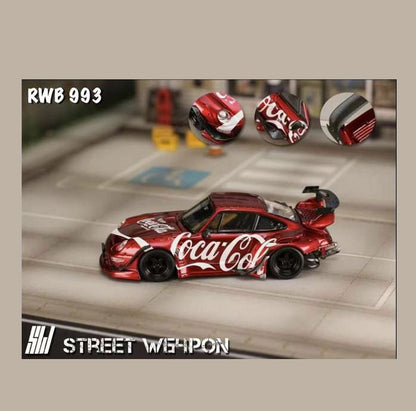 Street Warrior - Porsche RWB 993 'Coca-Cola' (Low Tail) - Red