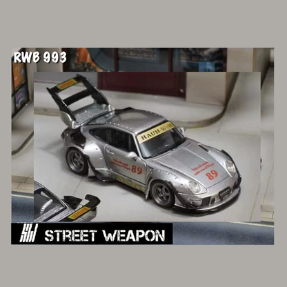 Street Warrior - Porsche RWB 993 'Zamac' (High Tail) - Silver
