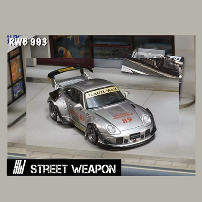 Street Warrior - Porsche RWB 993 'Zamac' (Low Tail) - Silver