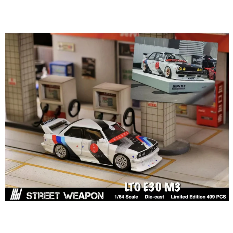 Street Weapon - BMW 'LTO' (E30) M3 Race Car (BMW Livery) - 1:64 Scale