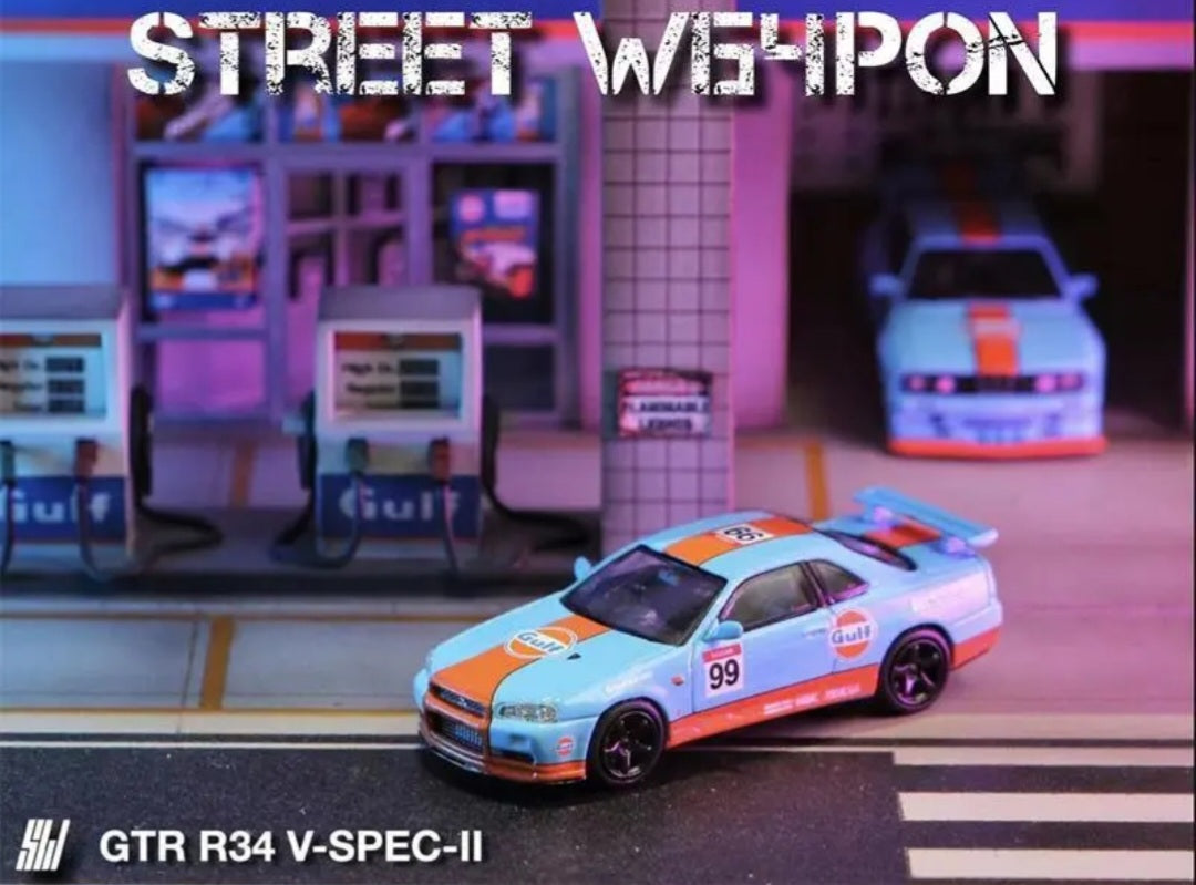 Street Warrior - Nissan GT-R R34 V-SPEC-II - Gulf Livery