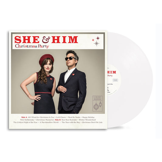 NEW - She & Him, Christmas Party (White) LP - 2025 RSD BF