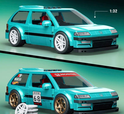 Mattel - Hot Wheels Speed Series - Custom '90 Honda Civic EF - 248 Pieces