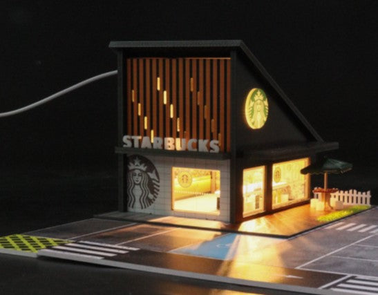 Starbucks Coffee Shop Diorama Set - 1:64 Scale