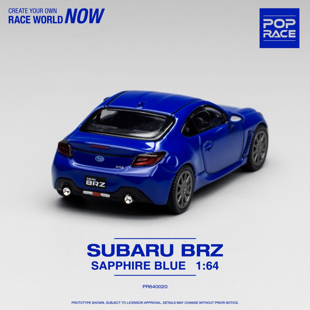 Pop Race - Subaru BRZ Sapphire Blue - 1:64 Scale