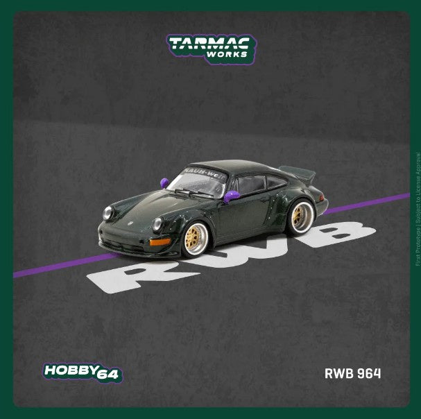 Tarmac Works - Porsche RWB 964 (Dark Green) - 1:64 Scale