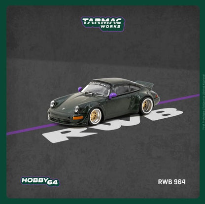 Tarmac Works - Porsche RWB 964 (Dark Green) - 1:64 Scale