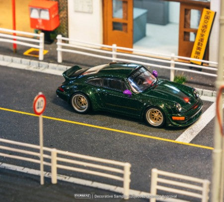 Tarmac Works - Porsche RWB 964 (Dark Green) - 1:64 Scale