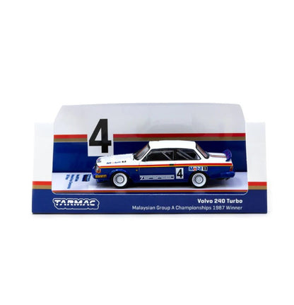 Tarmac Works - 1987 Volvo 240 Turbo #4 Malaysian Group A Championship 1987 Winner