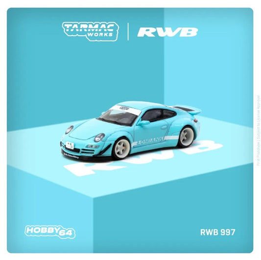 Tarmac Works - Porsche RWB 997 Lomianki (Blue) - 1:64 Scale