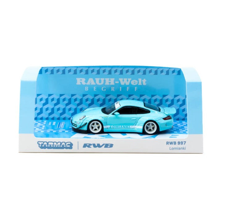 Tarmac Works - Porsche RWB 997 Lomianki (Blue) - 1:64 Scale