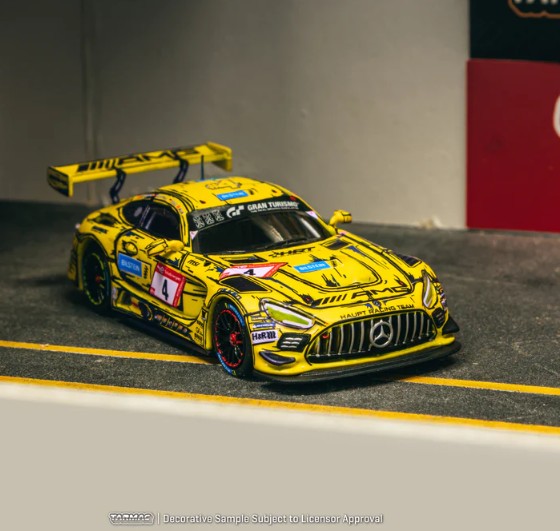 Tarmac Works - Mercedes-AMG GT3 Nürburgring 24h 2023 P. Ellis / R. Marciello / E. Mortara / L. Stolz #4 - 1:64 Scale