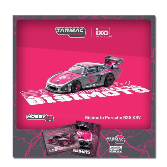 Tarmac Works - Bisimoto Porsche 935 K3V Model Car + Trading Cards Combo Set
