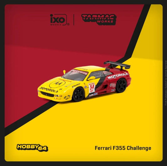 Tarmac Works - Ferrari F355 Challenge World Challenge Series 2000 Matt Drendel #54 - 1:64 Scale