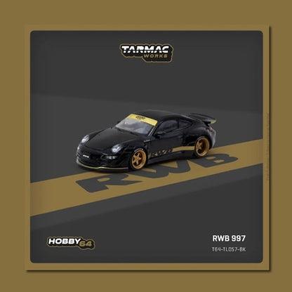 Tarmac Works - Porsche RWB 997 (Black/Gold) - 1:64 Scale