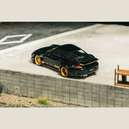 Tarmac Works - Porsche RWB 997 (Black/Gold) - 1:64 Scale