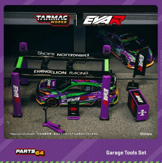 Tarmac Works - Garage Tools Set 'EVA Racing' - 1:64 Scale