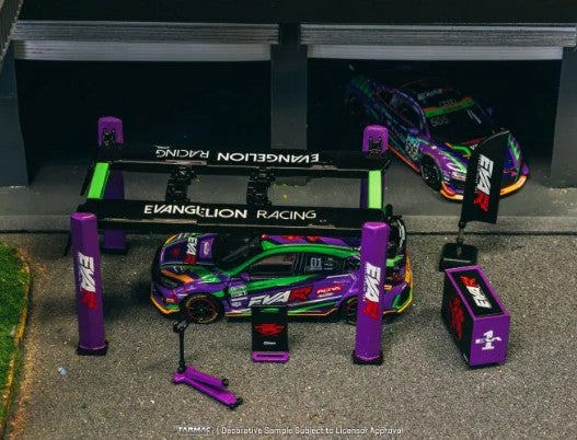 Tarmac Works - Garage Tools Set 'EVA Racing' - 1:64 Scale