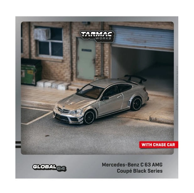 Tarmac Works - Mercedes-Benz C63 AMG Coupe Black Series - Silver Metallic