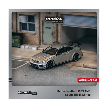 Tarmac Works - Mercedes-Benz C63 AMG Coupe Black Series - Silver Metallic