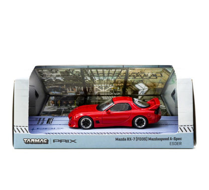 Tarmac Works - Mazda RX-7 (FD3S) Mazdaspeed A-Spec Esder (Red) - 1:64 Scale