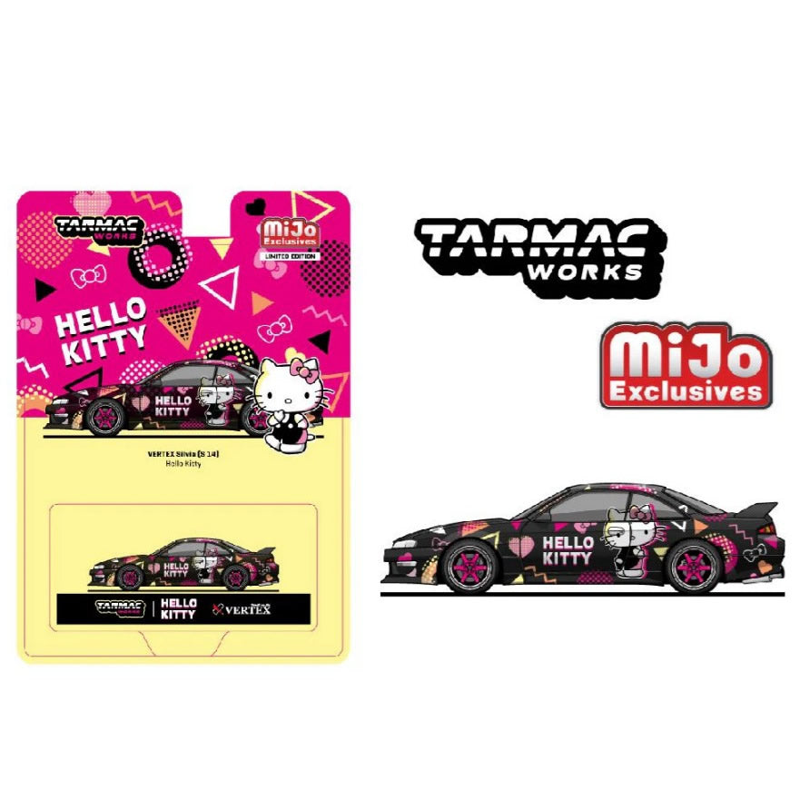 Tarmac Works - Vertex Nissan Silvia (S14) 'Hello Kitty' - 1:64 Scale