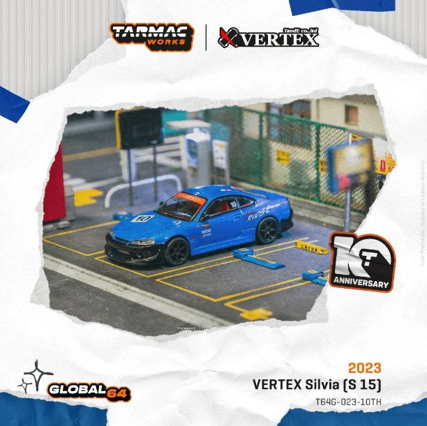 Tarmac Works - 2023 Nissan Vertex Silvia (S15) '10th Anniversary'