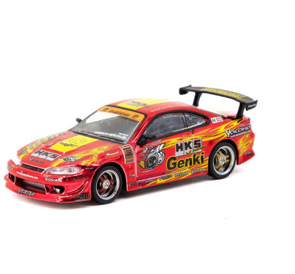 Tarmac Works - Nissan Hiper Silvia (RS-2) 'HKS' - Red Chrome