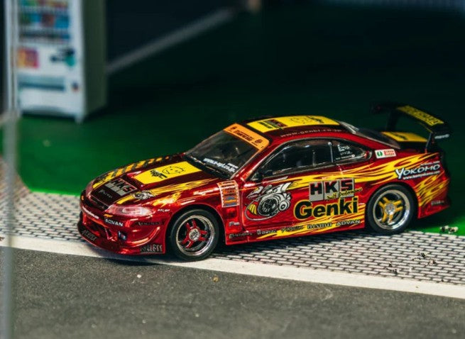 Tarmac Works - Nissan Hiper Silvia (RS-2) 'HKS' - Red Chrome