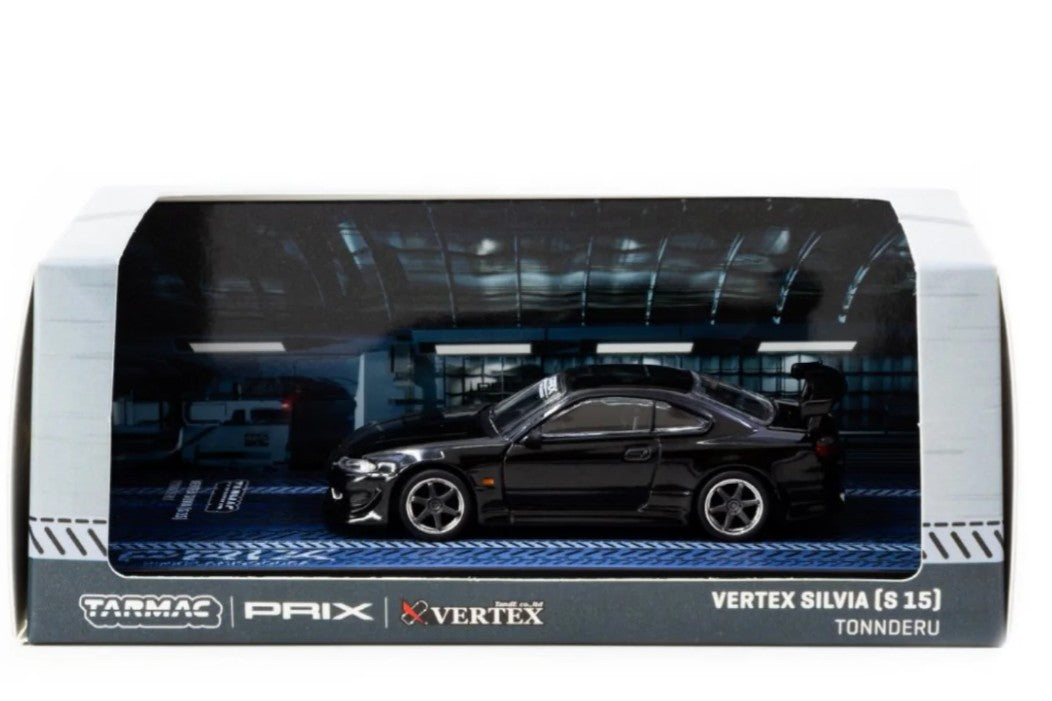 Tarmac Works - Nissan Silvia (S15) Vertex TONNDERU Black - 1:64 Scale