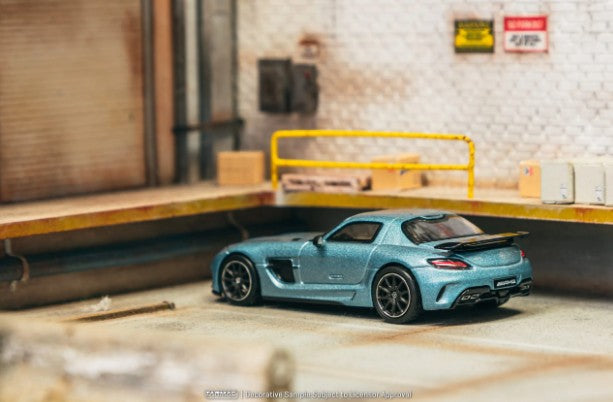 Tarmac Works - Mercedes-Benz SLS AMG Coupe Black Series (Matte Blue)