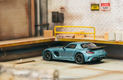 Tarmac Works - Mercedes-Benz SLS AMG Coupe Black Series (Matte Blue)