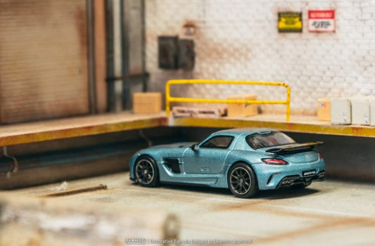 Tarmac Works - Mercedes-Benz SLS AMG Coupe Black Series (Matte Blue)