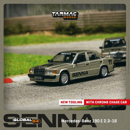 Tarmac Works - Mercedes-Benz 190E 2.3-16 Race of Champion 1984 Ayrton Senna - 1:64 Scale