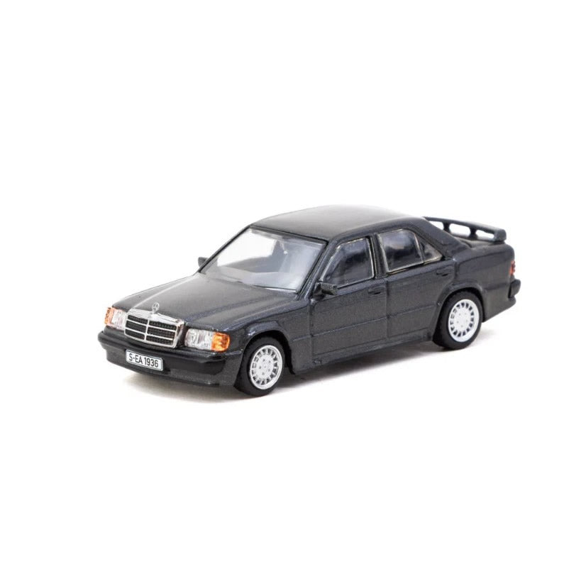 Tarmac Works - Mercedes-Benz 190e 2.3-1.6 (Blue/Black) - 1:64 Scale