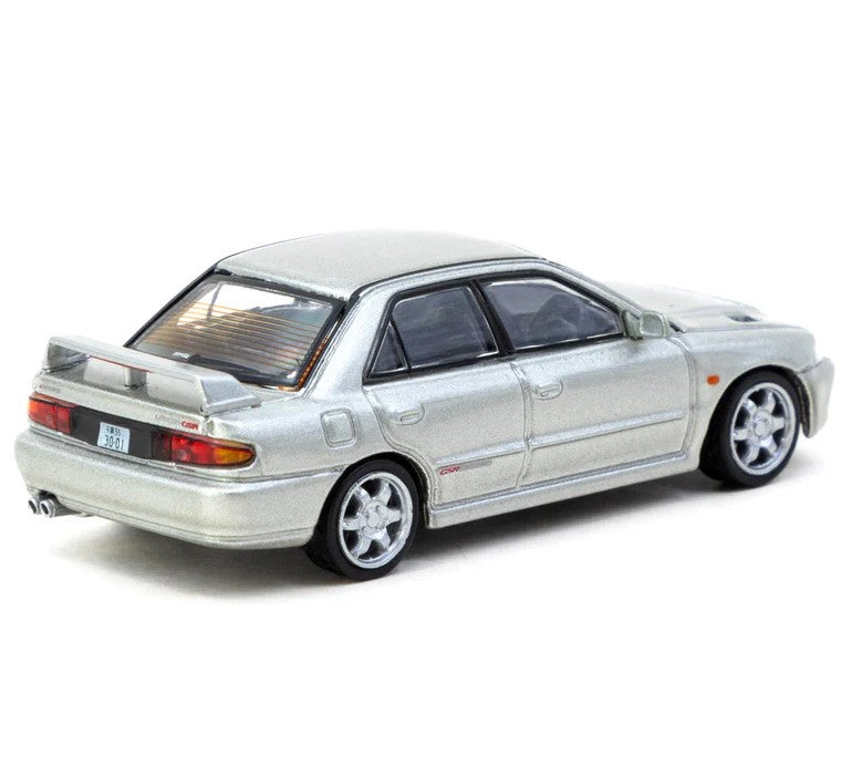 Tarmac Works - Mitsubishi Lancer GSR Evolution Silver (With Cards) - 1:64 Scale