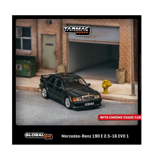 Tarmac Works - Mercedes-Benz 190 E 2.6-16 EVO 1 (Black Blue Metallic)