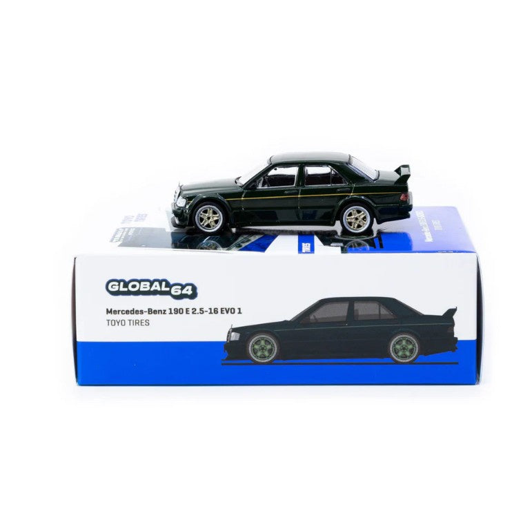 Tarmac Works - Mercedes-Benz 190 E 2.5-16 EVO 1 'Toyo Tires' - Dark Green