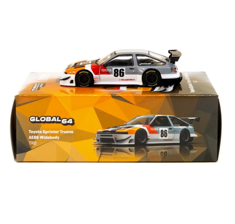 Tarmac Works - Toyota Sprinter Trueno AE86 Widebody TRD 'JonSibal' - 1:64 Scale