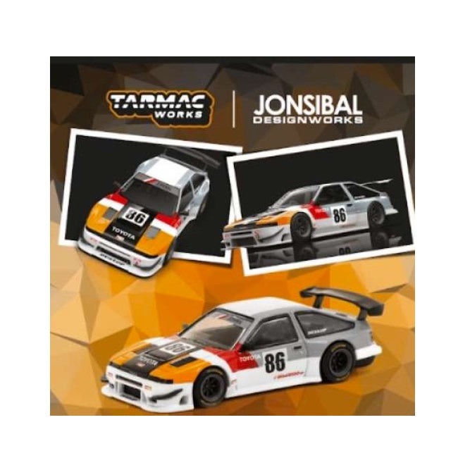 Tarmac Works - Toyota Sprinter Trueno AE86 Widebody TRD 'JonSibal' - 1:64 Scale