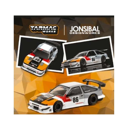 Tarmac Works - Toyota Sprinter Trueno AE86 Widebody TRD 'JonSibal' - 1:64 Scale