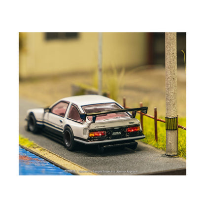 Tarmac Works - Toyota Sprinter Trueno AE86 Widebody by JonSibal (Black/White) - 1:64 Scale