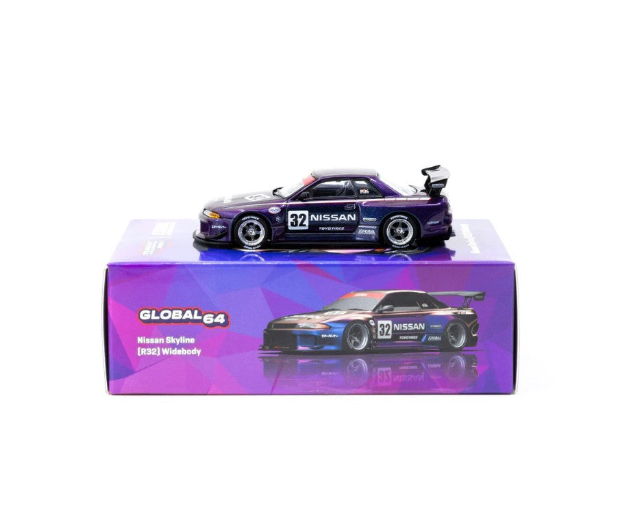 Tarmac Works - Nissan Skyline (R32) #32 Widebody - Midnight Purple