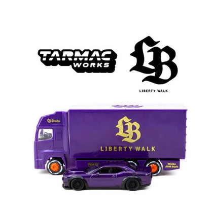Tarmac Works - Dodge Challenger SRT Hellcat with Truck Special Edition