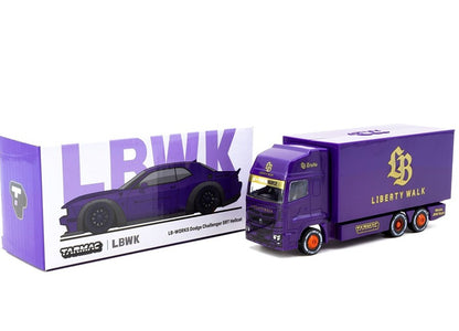 Tarmac Works - Dodge Challenger SRT Hellcat with Truck Special Edition