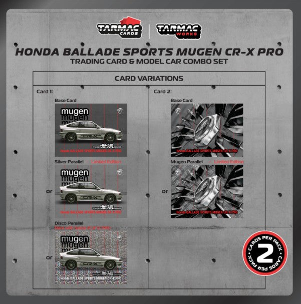 Tarmac Works - Honda Ballade Sports Mugen CR-X Pro (Silver) - 1:64 Scale